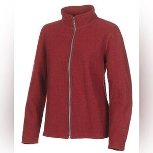 Ivanhoe of Sweden Boiled Wool Zip Sweater Size XL NWT